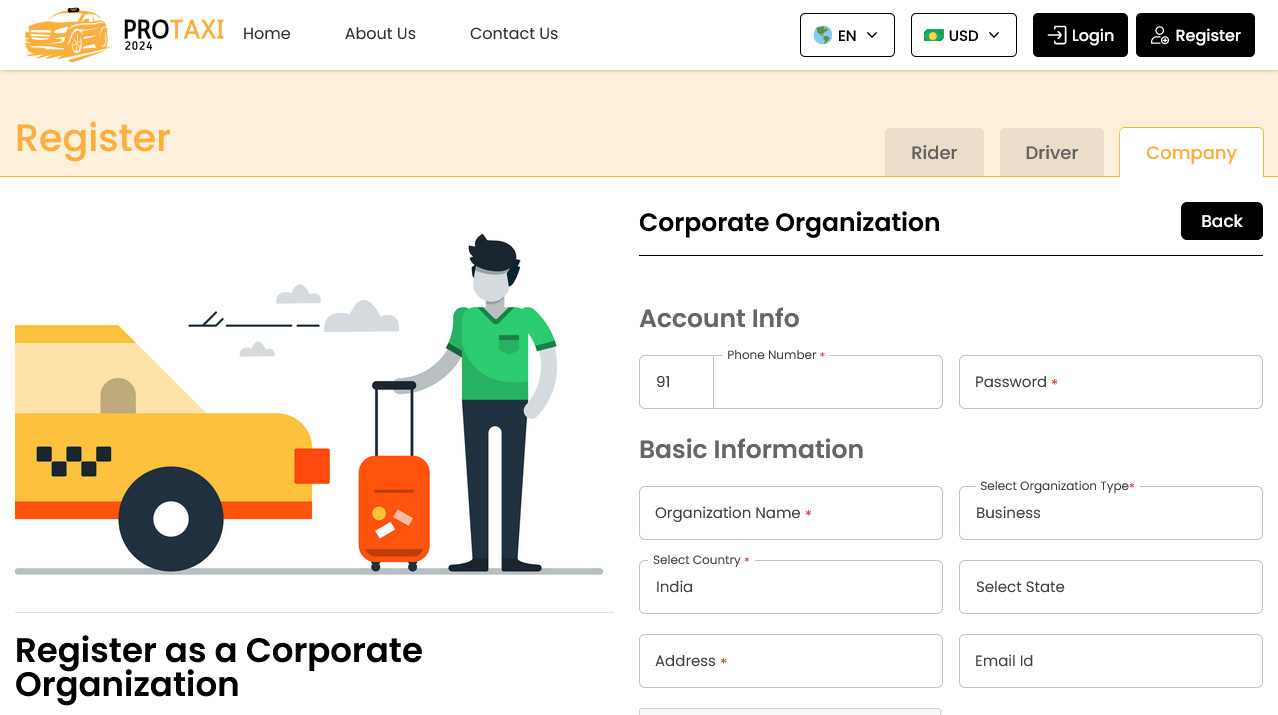 Organization Registration Organization Registration