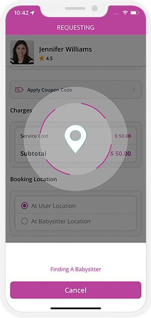 Select booking location Select booking location