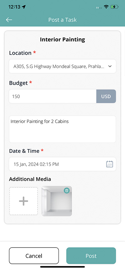 Real Estate Listing Screen