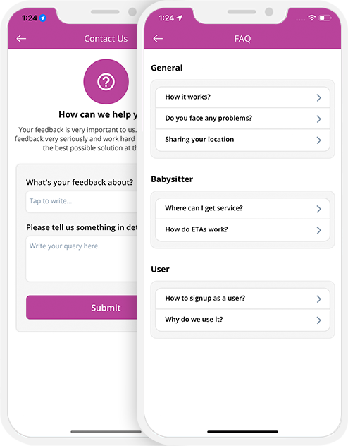 Driver login and registration screen Driver login and registration screen