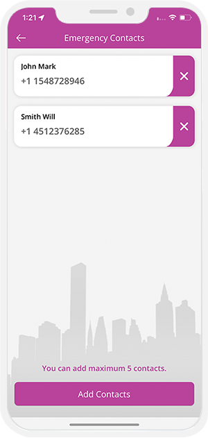 Add Contact user and provider fives feedback to eachother