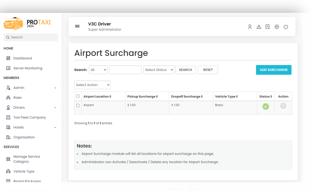 Airport Surcharge Airport Surcharge