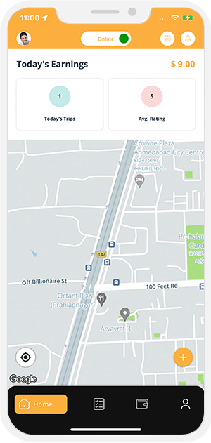 driver get online
