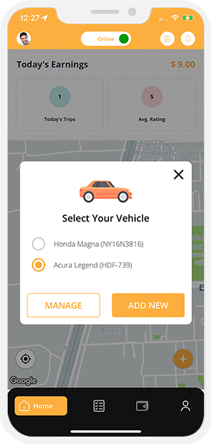 driver get online