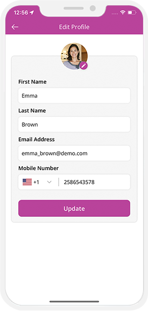 User can edit their profile User can edit their profile