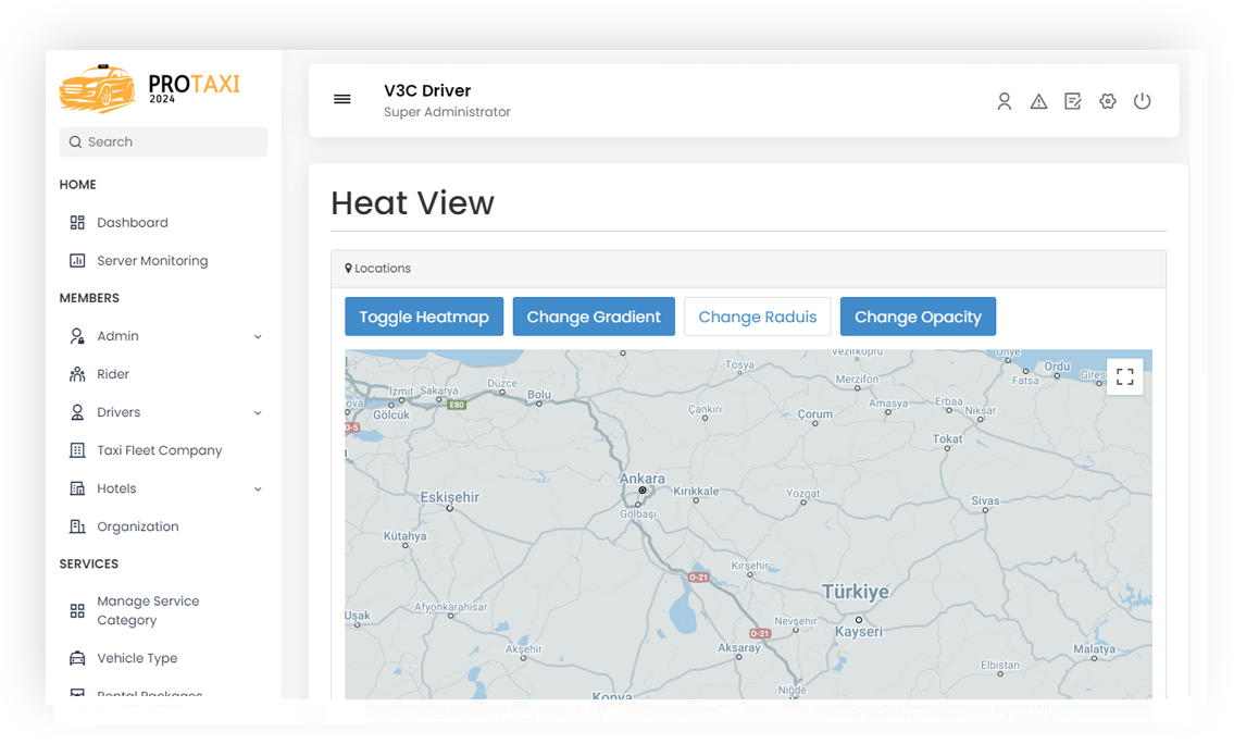 Heat Map View Heat Map View Screen