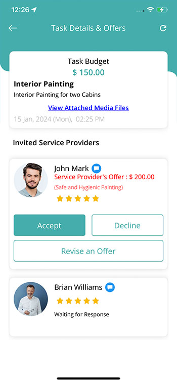 Service Bid
