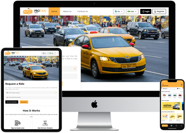 uber clone front web panel